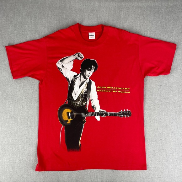 Shirts Vintage 9s John Mellencamp Xl Shirt 1992 Single Stitch Band